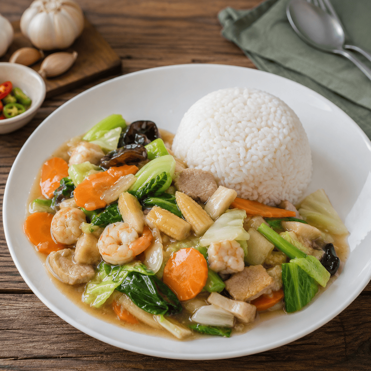 Nasi Cap Cay